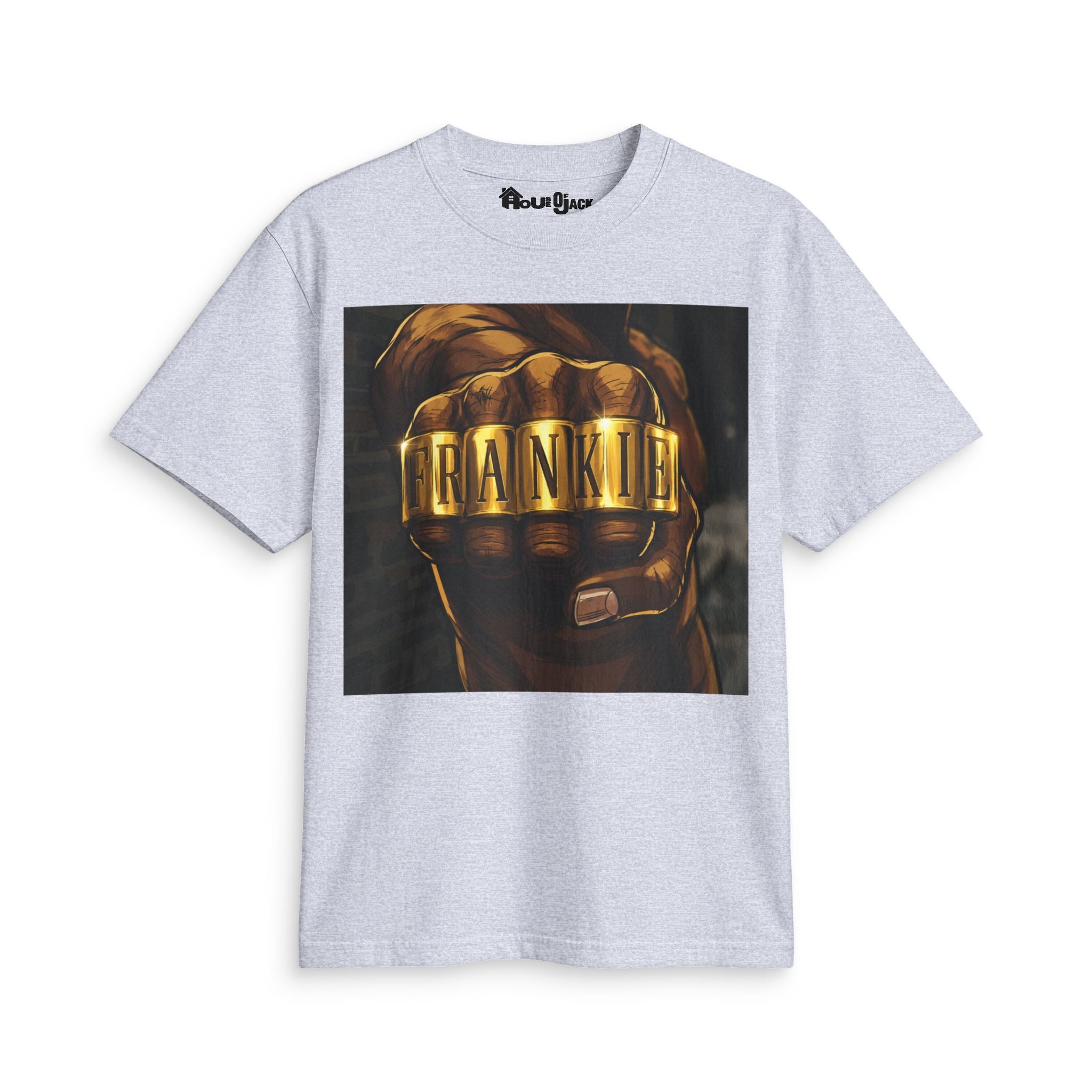 Franklin Knuckle Ring Graphic Tee — Bold Vintage Boxing Fist T-Shirt