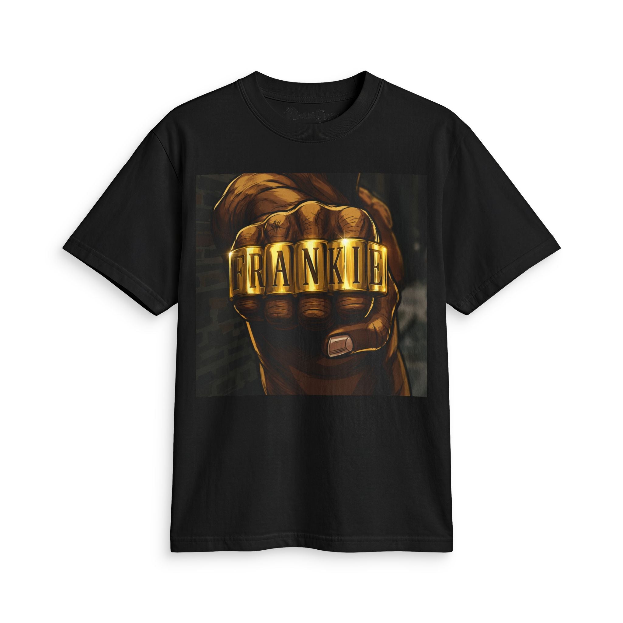 Franklin Knuckle Ring Graphic Tee — Bold Vintage Boxing Fist T-Shirt